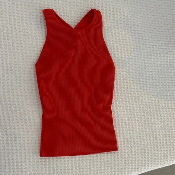 Aritzia Vibrant Red Sleeveless Tank - Picture 1 of 5